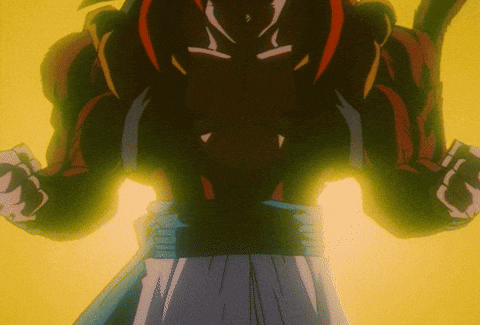 a close up of a cartoon character 's torso with a yellow background