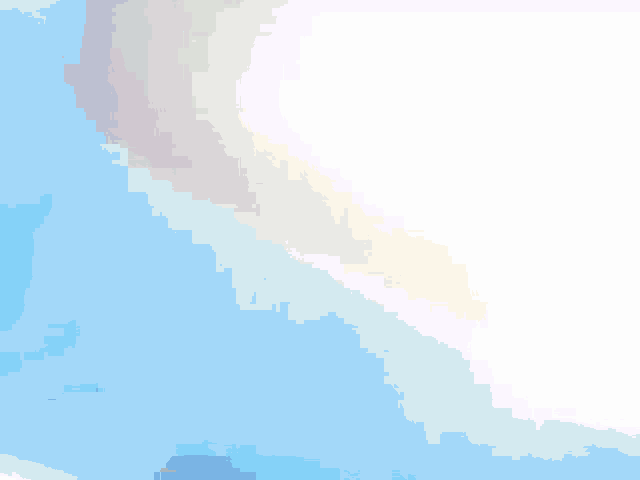 a blue background with a few white spots on it