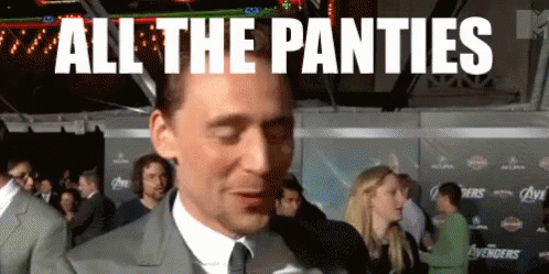 Panties Tom Hiddleston GIF - Panties Tom Hiddleston All The Panties Out The Window GIFs