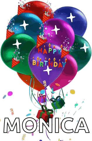 a bunch of colorful balloons with the words happy birthday on them