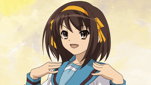 a girl with brown hair and yellow bows on her head is smiling