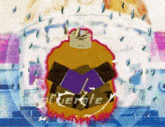 a cartoon drawing of a man with the word fuerele on the bottom right