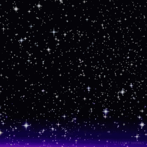 a purple and black background with lots of stars