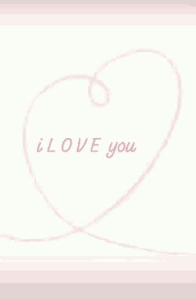 a pink heart with the words " i love you " written on it