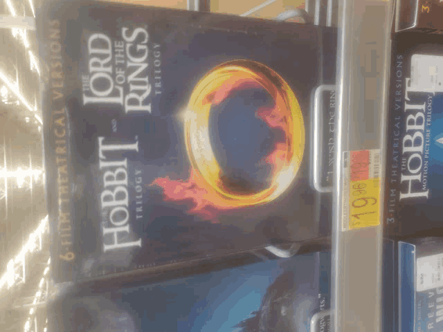 the lord of the rings and the hobbit trilogy dvd set