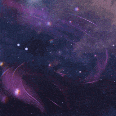 a purple background with lightning strikes and a star