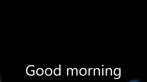 a picture of a bed with the words good morning written on it
