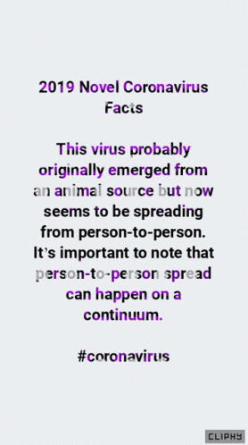 Coronavirus Facts GIF - Coronavirus Facts Source GIFs