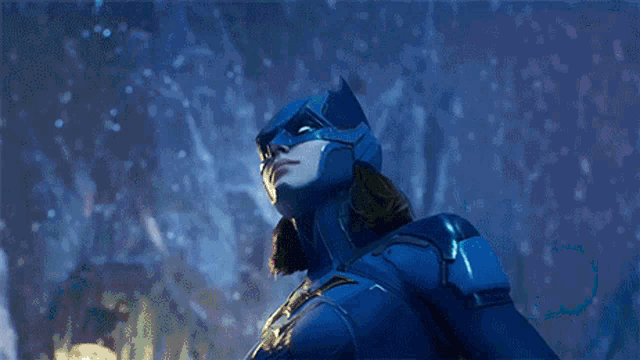 batman and mr. freeze are fighting in the snow with guns