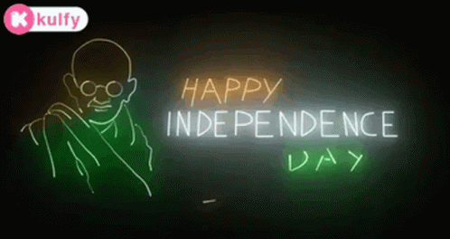 Mahatma Gandhi With Radium Lights India GIF - Mahatma Gandhi With Radium Lights India Independence Day GIFs