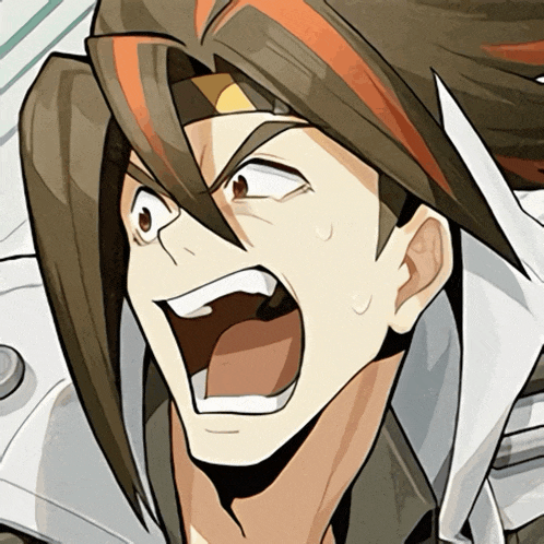 a cartoon drawing of a man with his mouth wide open