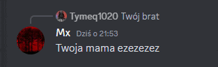 a screenshot of a text conversation between tymeq 1020 and mx