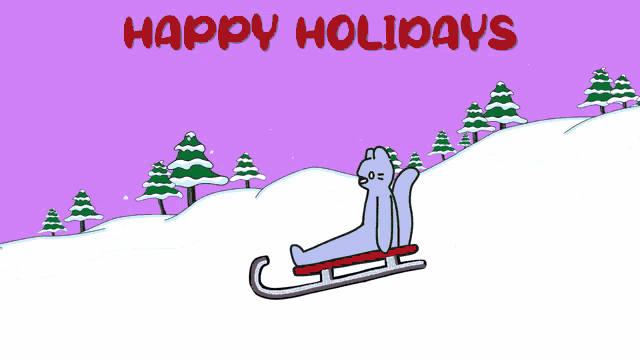 Cool Cats Christmas Sled Snowman Holidays GIF - Cool Cats Christmas Sled Snowman Holidays GIFs