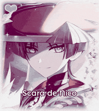 scara de nico is written on a picture of a person