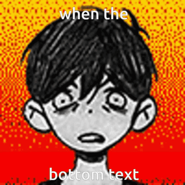 a drawing of a boy with the words when the bottom text below it