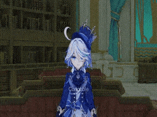 a pixel art of a girl wearing a top hat and gloves
