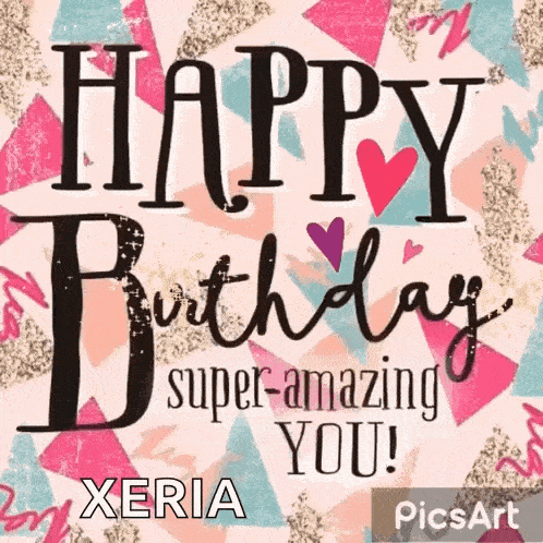 a birthday card that says happy birthday super amazing you on it