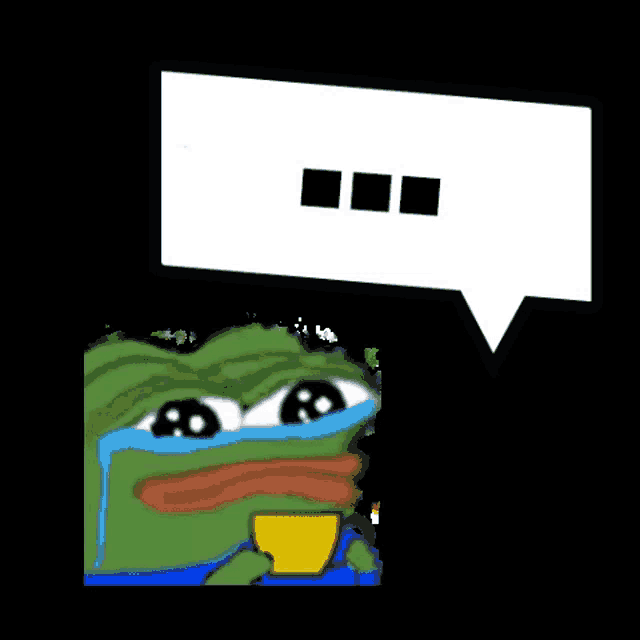 a cartoon of a frog with a speech bubble that says " esprimemelo "