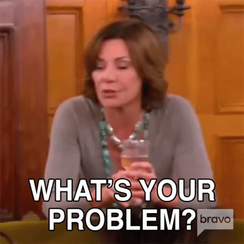 Whats Your Problem Real Housewives Of New York GIF - Whats Your Problem Real Housewives Of New York Do You Have A Problem GIFs