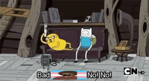 a cartoon of finn and jake playing a video game
