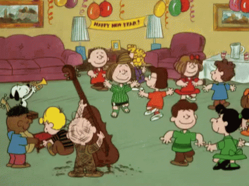 Peanuts GIF - Charlie Brown Peanuts Happy New Year GIFs