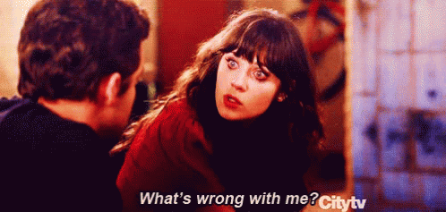 Lost GIF - New Girl Whats Wrong With Me Zooey Deschanel GIFs