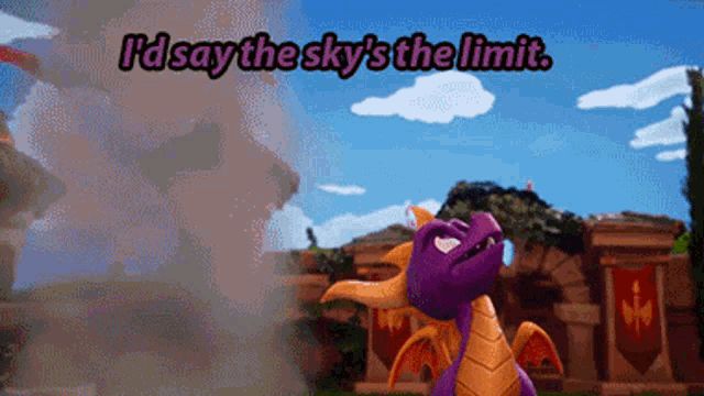 Spyro Id Say The Skys The Limit GIF - Spyro Id Say The Skys The Limit Spyro Reignited Trilogy GIFs