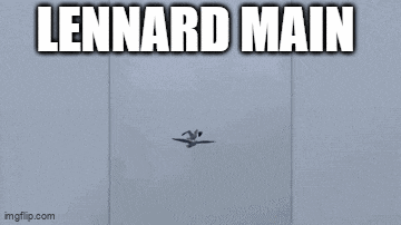 a picture of a door with the words lennard main above it