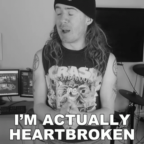 Im Actually Heartbroken Bradley Hall GIF - Im Actually Heartbroken Bradley Hall It Really Broke My Heart GIFs