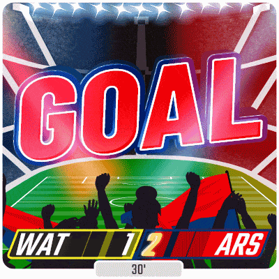 a sign that says goal wat 1 2 ars 30 inches