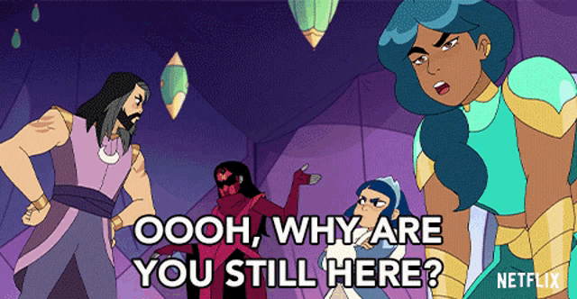 Why Are You Still Here Mermista GIF - Why Are You Still Here Mermista Vella Lovell GIFs