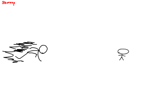 a black and white graphic with the word shrimp on the bottom right
