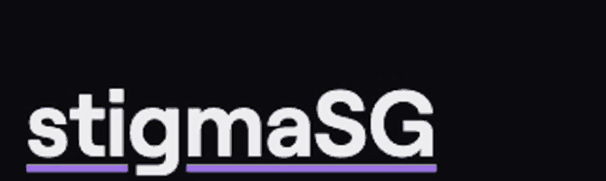 a black background with the word stigmasg in white