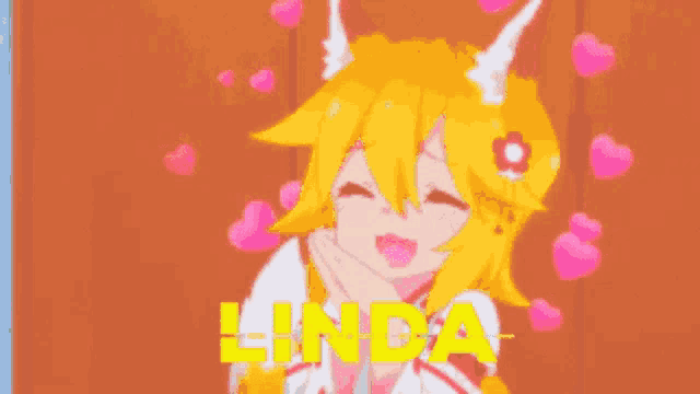 Linda Hearts GIF