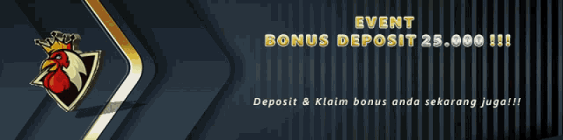 a rooster with a crown on its head and the words event bonus deposit