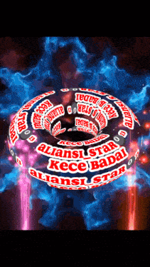 an animated image of a donut that says aliansi star