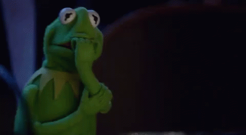 Scared Kermie GIF - Persevering Face Kermit Kermitthefrog GIFs