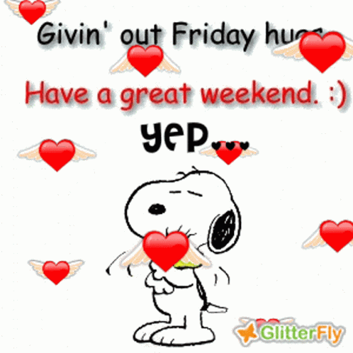 Giving Out Friday Hugs Have A Great Weekend GIF - Giving Out Friday Hugs Have A Great Weekend Yep GIFs