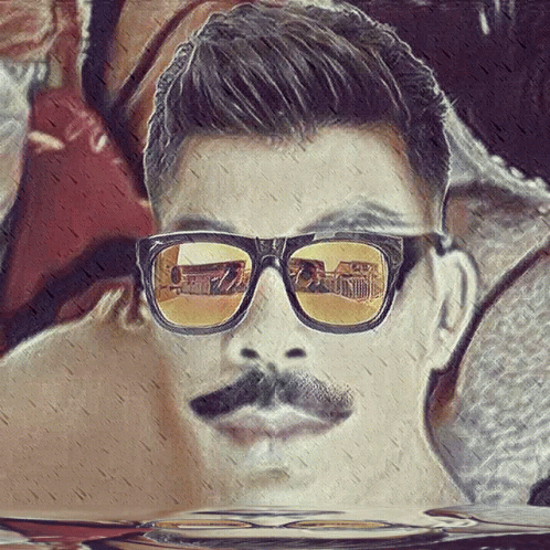 Shades Smile GIF - Shades Smile Mustache GIFs