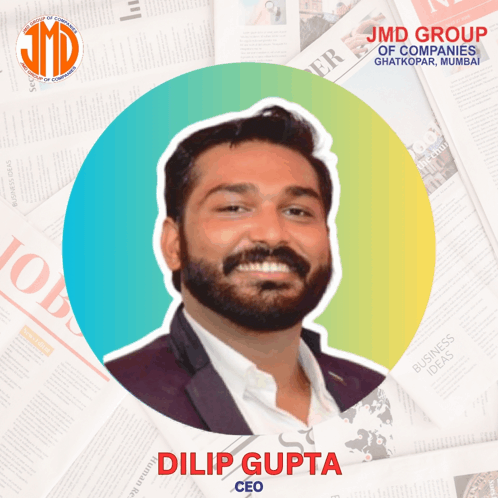 a man with the name dilip gupta on the bottom