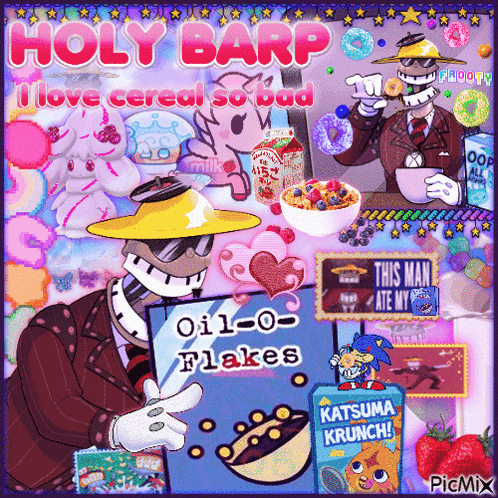 holy barp i love cereal so bad oil-0 flakes