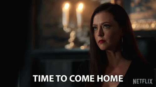 Time To Come Home Katharine Isabelle GIF - Time To Come Home Katharine Isabelle Versa Stone GIFs