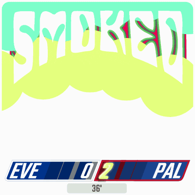 the word smoked is on a colorful background