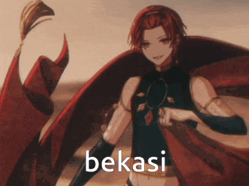 a drawing of a person with the word bekasi on the bottom