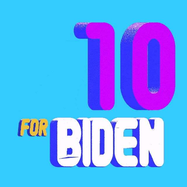 a blue background with the number 269 for biden