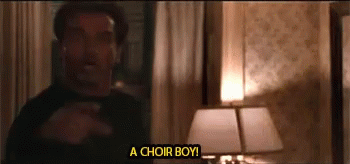 Arnold Schwarzenegger Choir Boy GIF - Arnold Schwarzenegger Choir Boy Mad GIFs