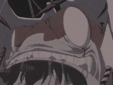 a girl with white hair is crying and covering her mouth with her hand