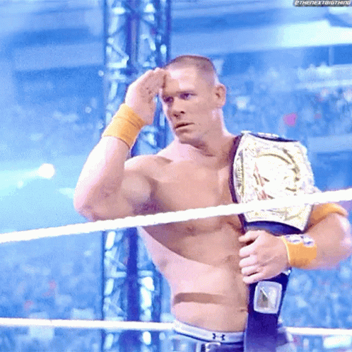 John Cena Salute GIF - John Cena Salute Wwe Champion GIFs