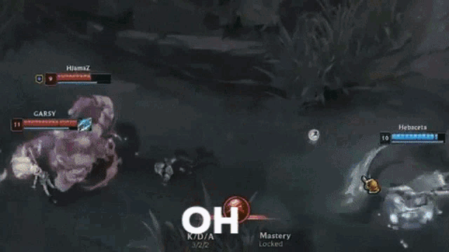 a video game scene with the word oh on the bottom right