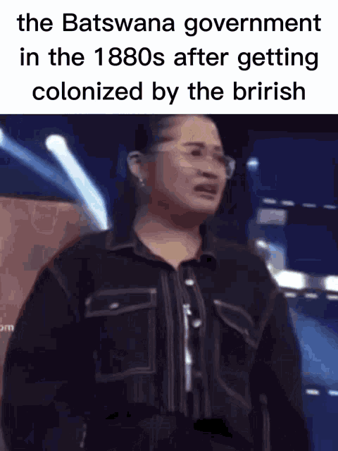 the batswana government in the 1880s after getting colonized by the british